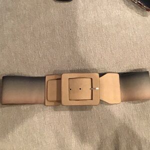 Dynamite Gradient Tan and Black Stretch Belt